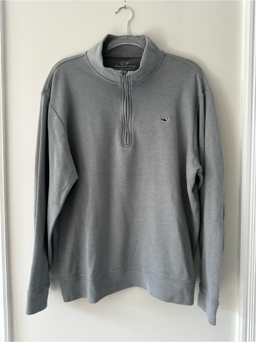 Vineyard Vines Men's Half-Zip Pullover Sweater - Light Gray